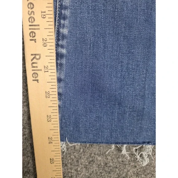 L'agence Womens Light Wash Kendra High Rise Cropped Designer Jeans Size 24 - Picture 4 of 8